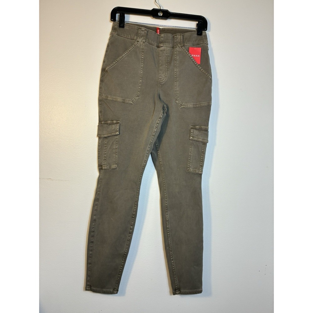 NWT Spanx stretch ankle Cargo Pants Pull On Sz M/L Originally $128!!!!